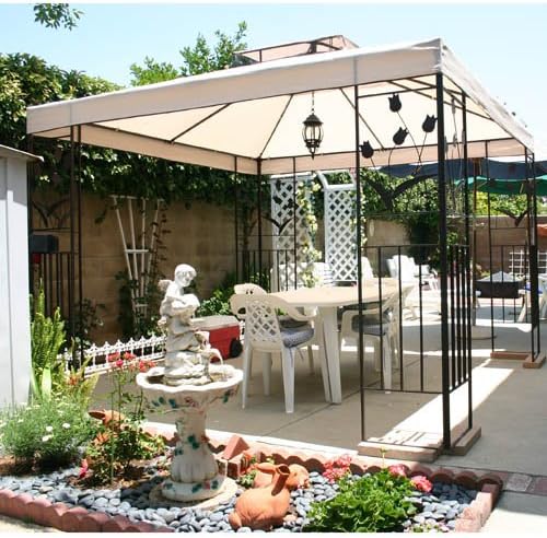 Tulip Gazebo Replacement Canopy Top Cover and Netting - RipLock 350