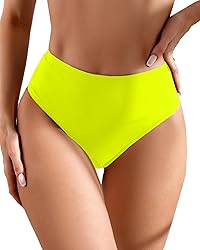 AFOLIRY Women's Sexy High Waisted High Cut Cheeky
