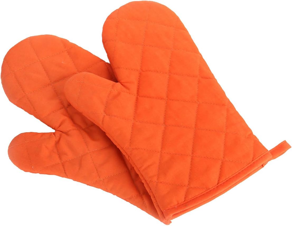 Artmoki Oven Mitts Heat Resistant Baking BBQ Set of 2 Oven