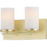 Maxim Lighting 10282SWSBR Lateral 2-Light Bath Vanity, Satin Brass