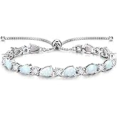 FANCIME Shine of Tears Birthstone Tennis bolo Bracelets Sterling Silver Tennis Bracelets Charm Fine Jewelry Birthday Gifts for Women Mom