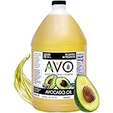 AVO Bulk Avocado Oil for Cooking 1 Gallon (128 fl oz), Non-GMO Certified, No Preservatives, High Smoke Point 500°F, Neutral Flavor, Gluten-Free, Plant-Based, OU Kosher