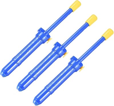 sourcing map 3x Desoldering Pump Solder Sucker 13" Vacuum Removal Hand Tool