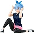 Banpresto - Re: Zero Starting Life in Another World - Relax Time - Rem Training Style Statue, Black
