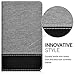 kwmobile Elegant canvas synthetic leather case for Huawei MediaPad X2 7.0 in grey black with convenient STAND FEATURE