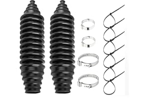 Universal Silicone Rack and Pinion Steering Boot with Cable Ties,Dustproof Silicone Inner Tie Rod Boot Set with Rack and Pini