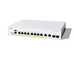 Cisco Catalyst 1300-8FP-2G Managed Switch, 8 Port