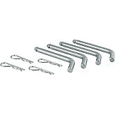 CURT 16902 Replacement 5th Wheel Pins & Clips, 1/2-Inch Diameter, Stainless Steel