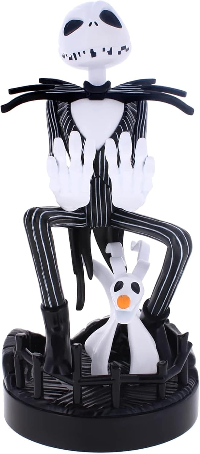Exquisite Gaming Cable Guys: Disney/NBX Jack Skellington Phone Stand & Controller Holder - Officially Licenced Figure Medium