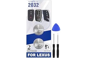 Pinochi Key Fob Battery Replacement for Lexus RX ES NX GX is UX GS RC LS (RX350 ES350 ES300h NX300 RX450h NX200t GX460 NX350 GS350 IS350 UX200 UX250h RC350 LS500 etc.) 3 or 4 Button Smart Remote