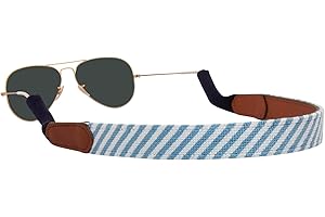 Huck Venture Leather Hand-Stitched Needlepoint Sunglass Strap Retainer