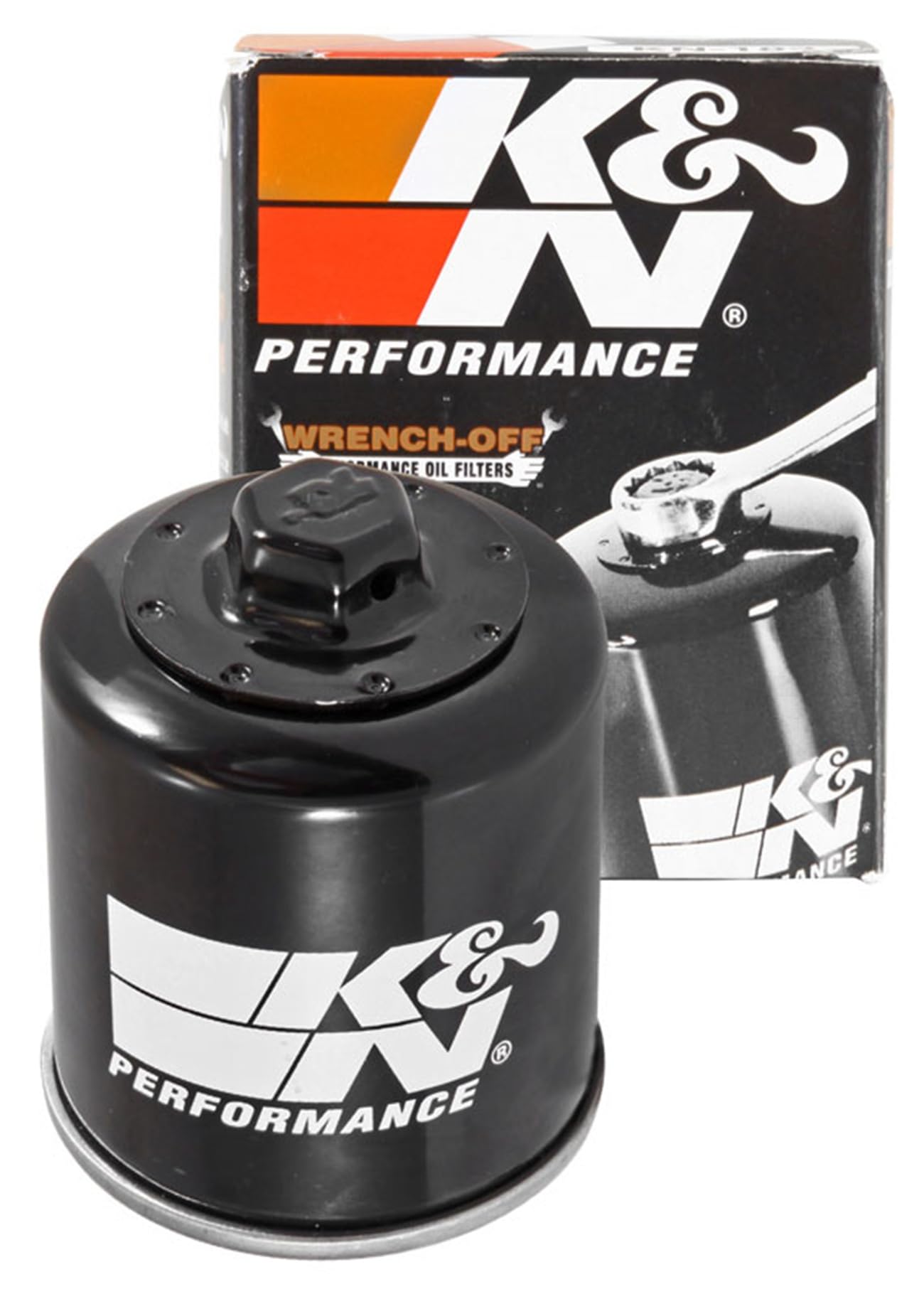 K&N Motorcycle Oil Filter: High Performance, Premium, Designed to be used with Synthetic or Conventional Oils: Fits Select Piaggio, Aprilia, Derbi, Peugeot, Malaguti, Gilera Vehicles, KN-183, Black