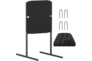 Tigerden Baseball Strike Zone Target for Plastic Balls, Portable Pitching Target Stand with Base, Stable Metal Frame & Premiu