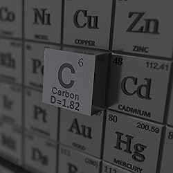 Carbon Cube - Metal Element Cubes - Laser Engraved
