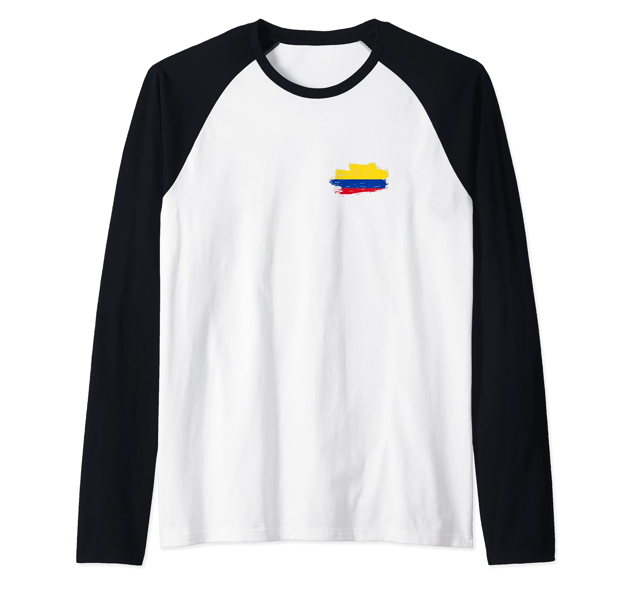Flag Colombia Raglan Baseball Tee