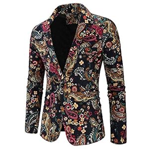 MAYOGO Herenjas vintage pak colbert één knop, pak heren slim fit 2018 mode retro winter verkoop jas mantel overcoat…