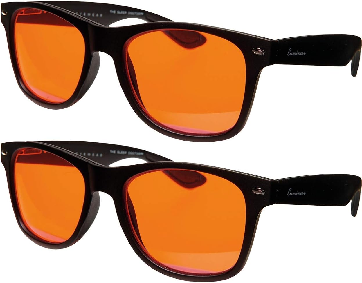 Luminere Blue Light Blocking Glasses - Unisex 2 Pairs CLASSIC BLACK ... - Blue Light Blocking Glasses For Office Use