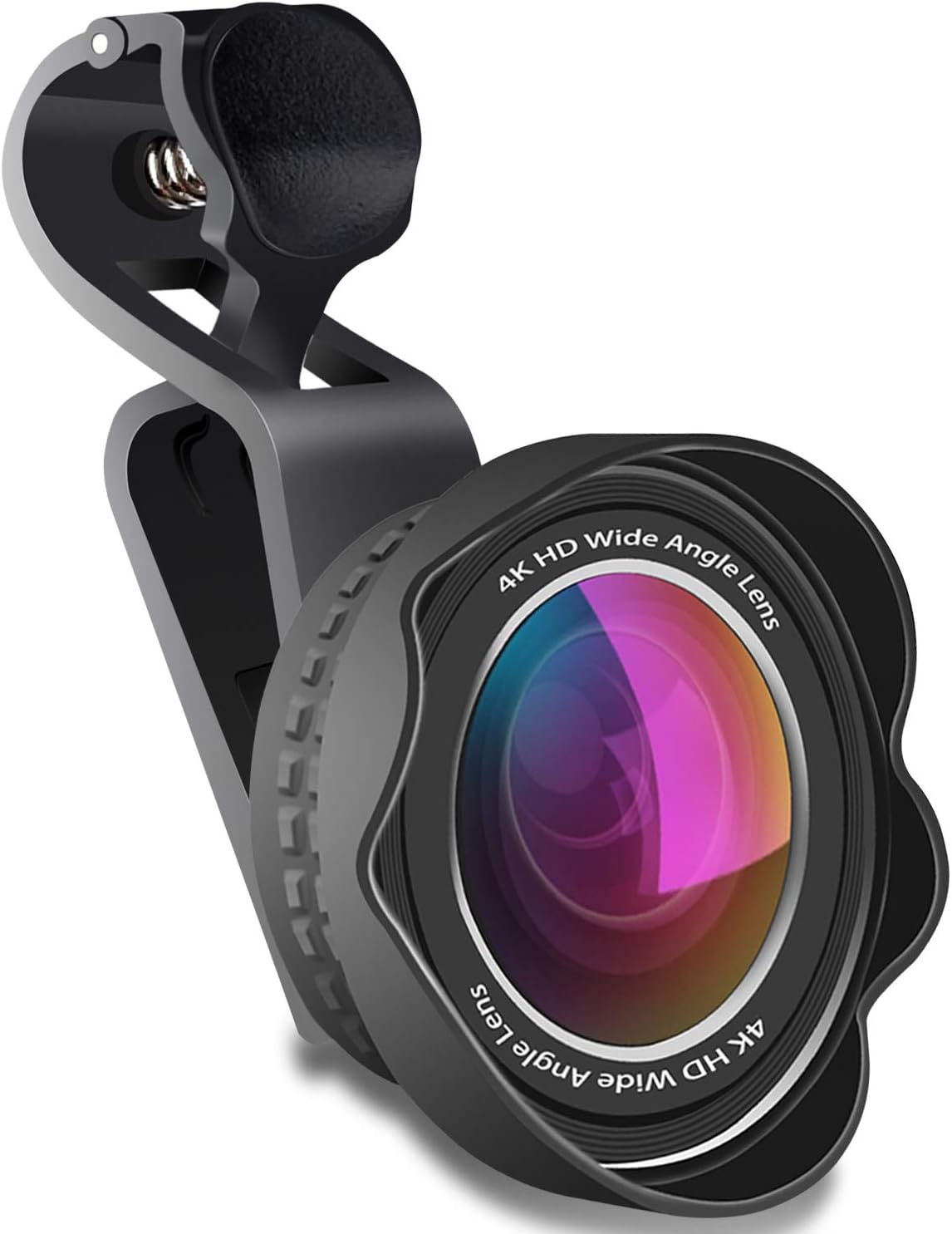 Amurgo Phone Camera Lens for iPhone, 4K HD Super Wide Angle Lens, 15x Macro Lens, 20 Million Pixels Phone Camera Lens, Clip-On Cellphone Lens for iPhone iPad, Most Phones and Tablet PC Laptops(Black)
