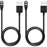 Auarte [2 Pack] Replacement Charging Cable for AfterShokz Aeropex AS800/OpenComm ASC100SG/OpenRun Pro Mini, 3.3ft Magnetic US