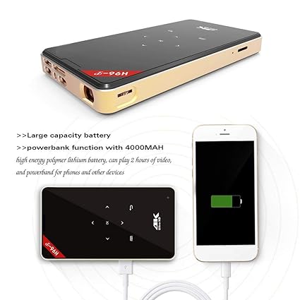 FairytaleMM 1 GB + 8 GB HD 4K proyector 1080P Bluetooth WiFi ...