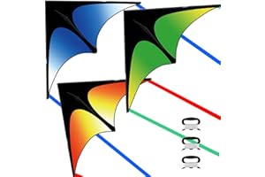 SNJOYFUL Delta Kite for Kids and Adults, Kites for Kids Ages 4-8, Beach Kites Easy to Fly for Beginner, with 328FT Kite String