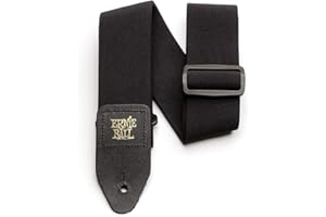 Ernie Ball Stretch Comfort Guitar Strap, Black (P04143)