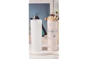 EVERELAM Cylinder Molds Silicone Wave Spiral Candle Mold - Silicone Resin Casting Molds for Candle & Resin & Soap Craft Supplies (cylinder-2-pack-6-inch)