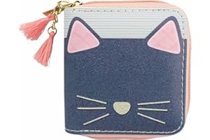 Timlee Cactus Unicorn Zipper Wallet Long Clutch Bag PU Leather Purse Girls Christmas Gift(Cat 0605)
