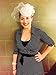 Fascinators Hair Clip Headband Pillbox Hat Bowler Feather Flower Veil Wedding Party Hat, A White, One Size