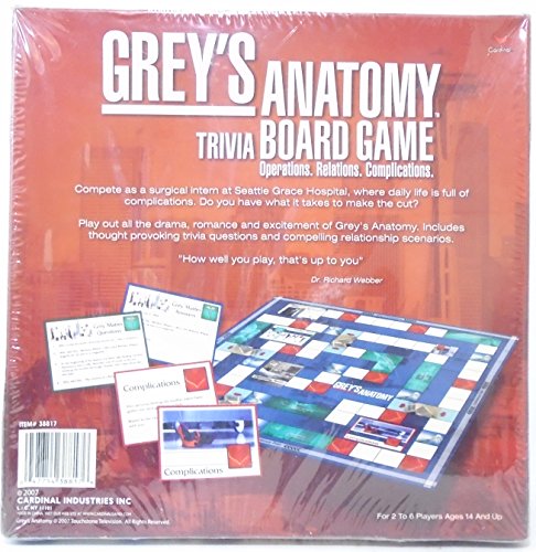 Cardinal Industries Grey's Anatomy Game