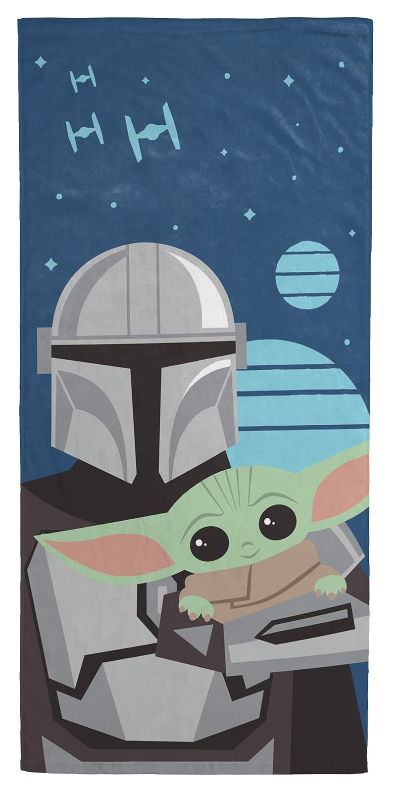 Jay Franco Star Wars The Mandalorian He's With Me 71cm x 147cm Beach Towel