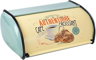 Magiin Brotkasten für Küchentheke, Metall Brotkasten mit Rolldeckel Brotaufbewahrung Küche Lagerbehälter Home Küche -Blau 13.9 * 9.1 * 5.7 inches (Grün)