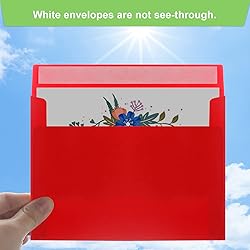 70 Packs A4 Envelope, Red A4 Envelopes, 4x6 Photo