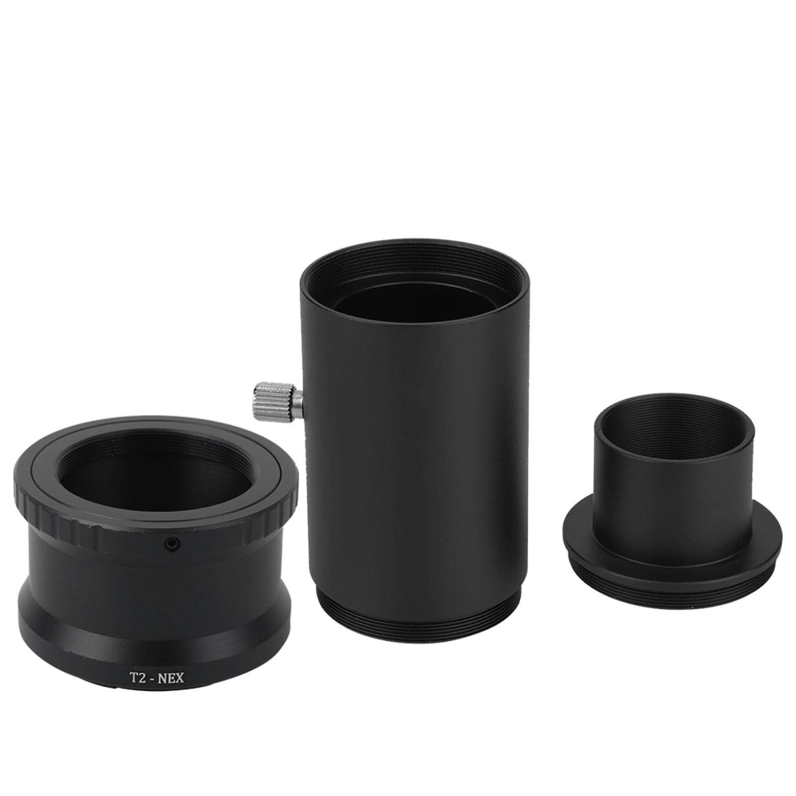 Akozon M42 Telescope Extension Tube, 1.25in T Ring Adapter, Telescope Mount Camera Adapter Telescope Mount Adapter Portable Extension Tube Astronomical Telescope Fixed Extension Tube for Sony E M