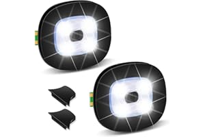 TAGVO LED Light for Knit Beanie Hat, Lighting and Flashing Alarm Modes, Hands Free Flashlight Headlamp