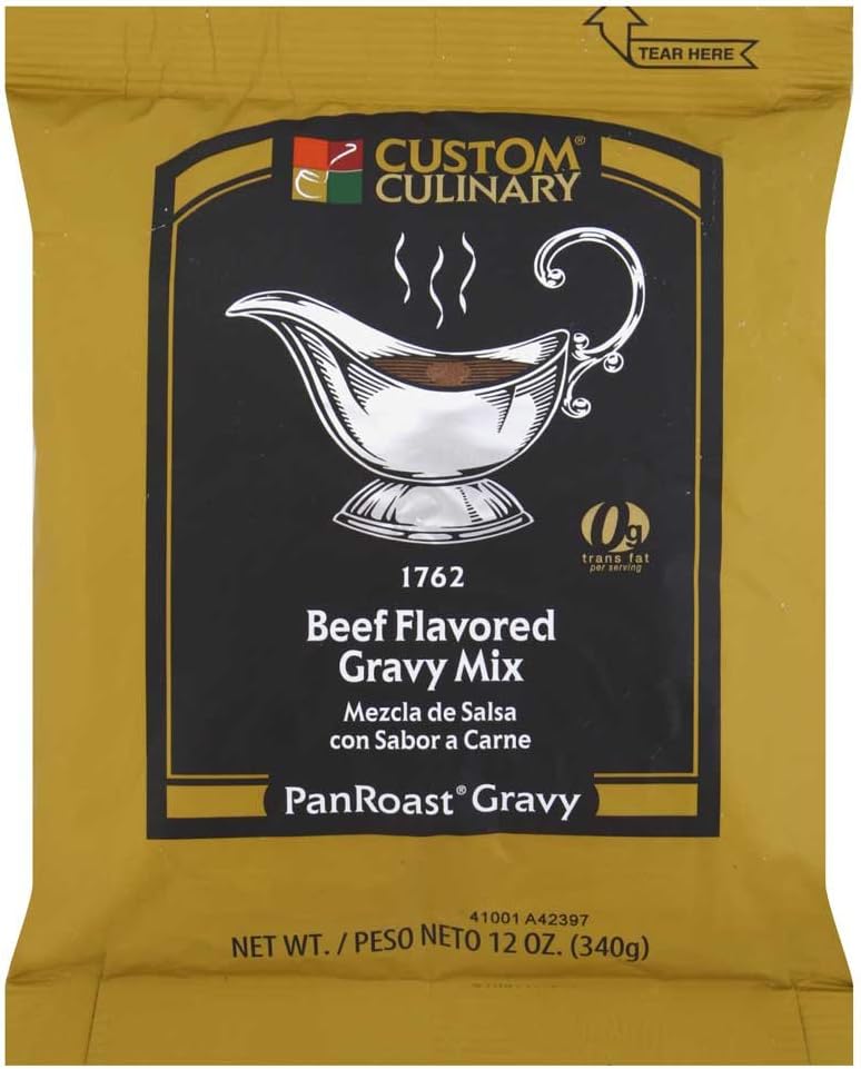 Custom Culinary PanRoast Beef Flavored Gravy Mix, 12 Ounce -- 8 per case.