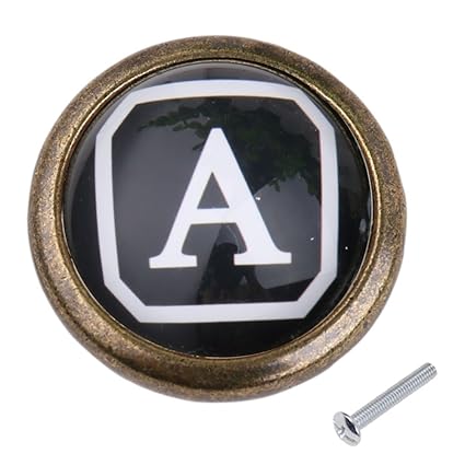 ShoppingLane Vintage Cabinet Door Drawer Bin Dresser Handle Pull Knob Hardware Letter A