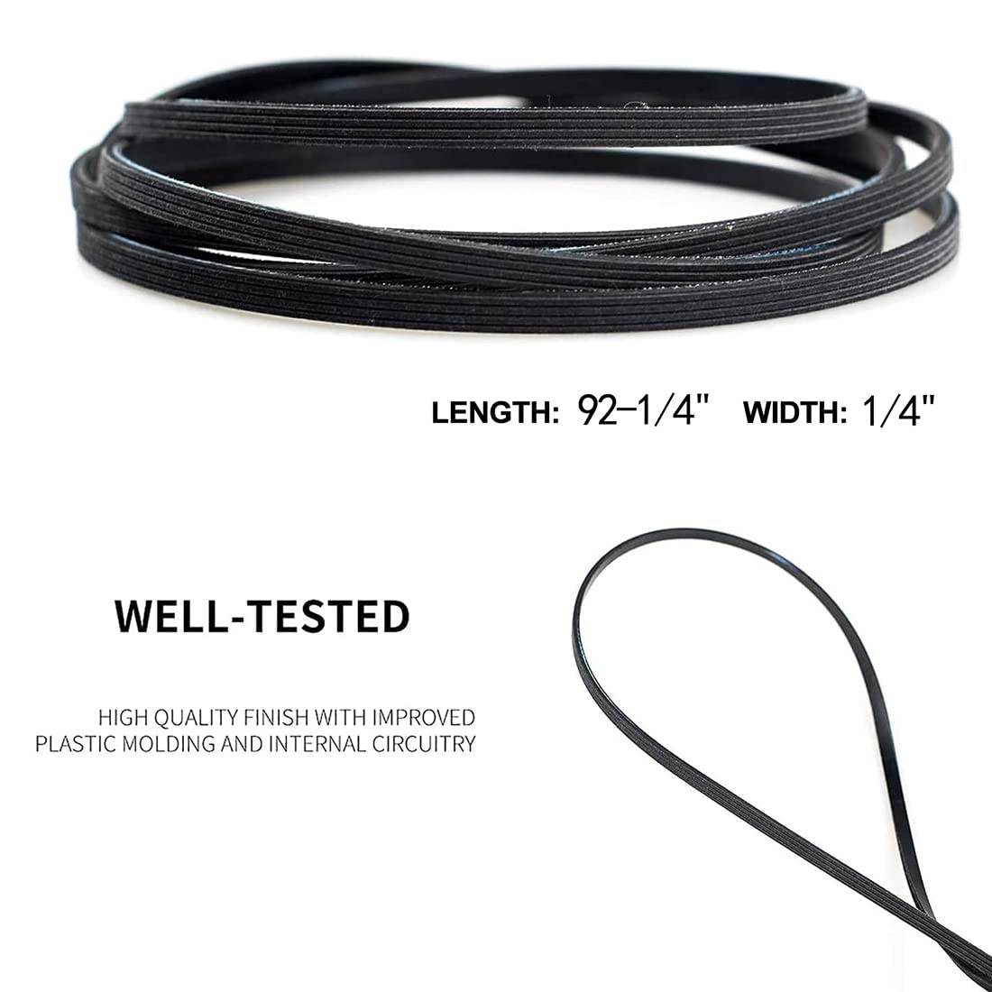 Dryer Drum Belt for Kenmore Series 70/80，Model 110, Dryer Drive Belt Replacement.