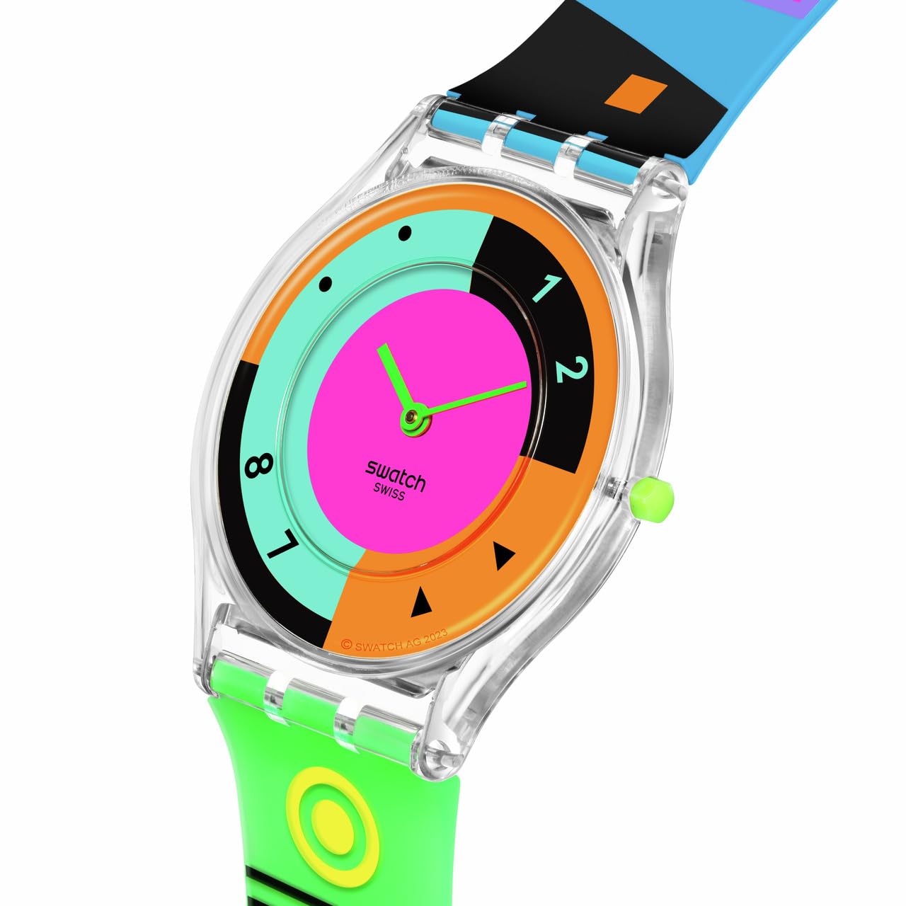 Swatch Skin Classic Biosourced Unisex Watch Casual Plastic Multicolor Quartz Waterproof Swatch Neon Hot Racer