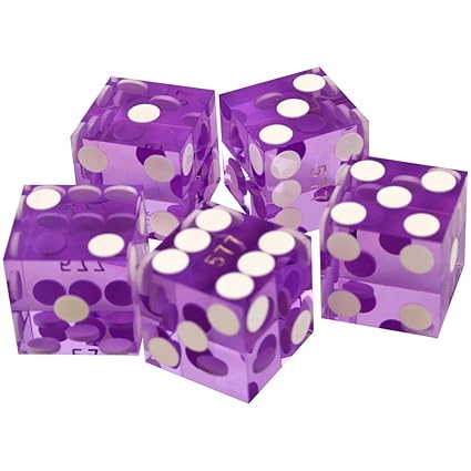 Trademark Poker 19mm A Grade Serialized Set of Casino Dice