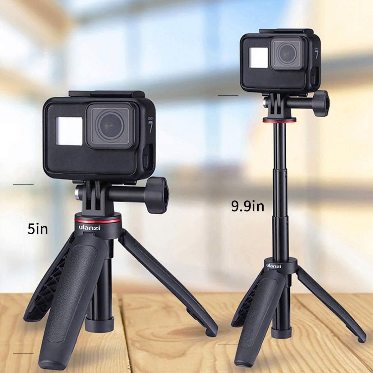 Ulanzi Extendable Selfie Stick for Gopro Hero 9/8/7/6/5, Portable Vlog Selife Stick Tripod Stand for Gopro Max DJI Osmo Action Insta 360 Action Camera Accessory Kits : Camera & Photo