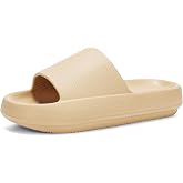 Dirk Slides for Women and Men Sandals Pillow Slippers Shower Shoes Cushioned Cloud Slides