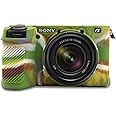 Easy Hood Camera Case for Sony Alpha 6700, Soft Silicone Protective Cover a6700 DSLR Camera Anti-Scratch Slim Fit Body Skin Protector Housing Sleeve for Sony A6700 Mirrorless Camera Camo