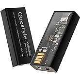 Questyle M15i Headphone Amplifier [MFi Certified] Portable USB C DAC Amps with 4.4mm/3.5mm Dual Outputs Supports PCM 768kHz/DSD512 High Resolution Lossless Audio Adapter for Smartphones/PC/Laptops