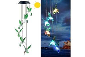 ELEVEN DIRECTION Hummingbird Solar Chimes,Unique Birthday Gifts for Women/Mom/Grandma,Best Idears Grardening