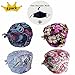 JoyRing Tie Back Working Caps with 4 Button and Sweatband,Adjustable Bouffant Hats for Women Men,One Size Fits All(4 Pack)