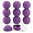 LONGWAY 0.24Oz (7ml) Empty Lip Balm Sphere Containers | Screw Cap Lipstick Tubes/Chapstick Tubes/Chapstick Holder for Lip Gloss & BPA FREE (Pack of 10, Purple)