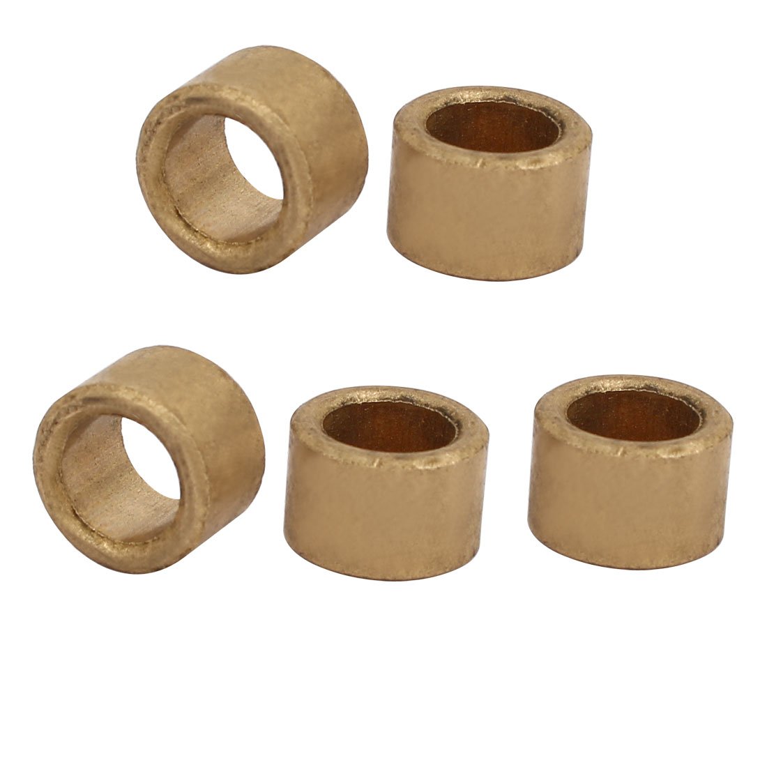 sourcingmap 8mm X 12mm X 8mm Self-lubricating Brass Bushing Sleeve Roller Bearing 5pcs