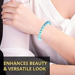 Turquoise Gem Semi Precious Beads Bracelet