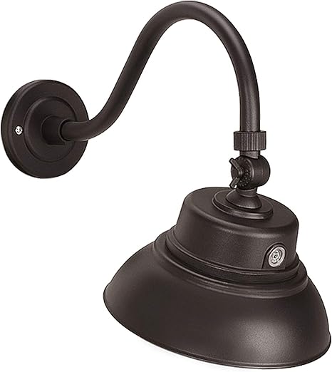 Asd Led Gooseneck Barn Light With Photocell 10 25w 2344lm 4000k